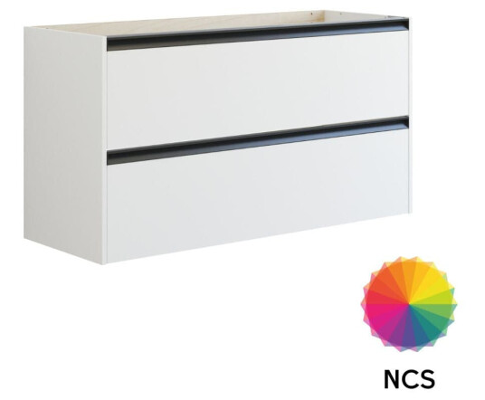 Dansani Inzo Classic Servantskap med Integrert Grep 2 Skuff NCS Farge / 120cm Dobbel