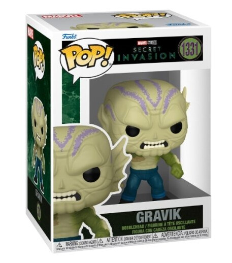 Funko POP Marvel Secret Invasion S1 Gravik Samlefigur Funko POP Marvel Secret Invasion S1 Gravik Samlefigur