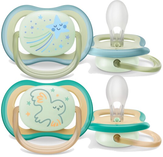Philips Avent Ultra Air Night Smokker 2-Pack 0-6m Grønn/Blå