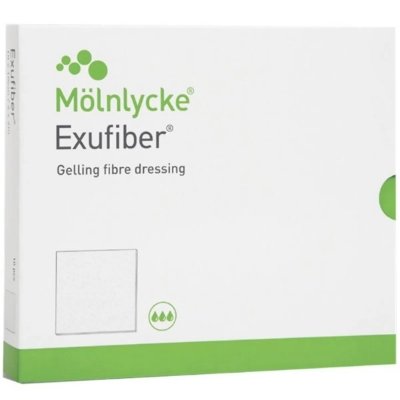 Exufiber Fiberbandasje 10x10cm 10 stk