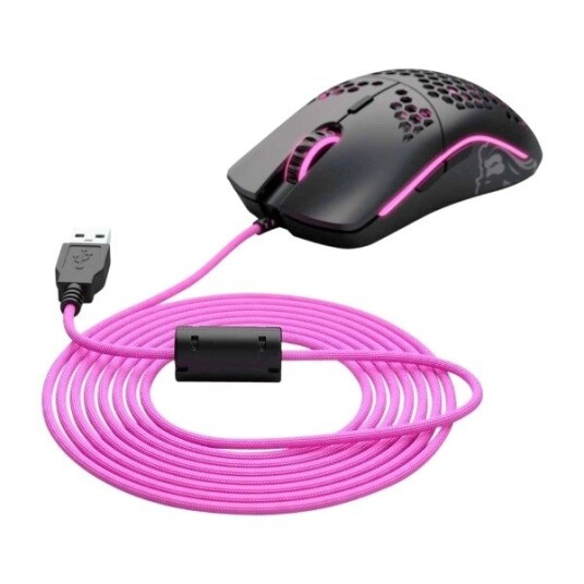 Glorious Ascended Cable V2 USB Muskabel for Model D, O, O Minus - Majin Pink