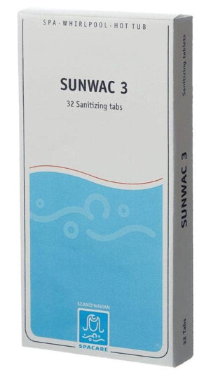 Spacare Sunwac 3 Klortabletter 32/160stk - for bad 100-200 Liter 32 stk Spacare Sunwac 3 Klortabletter 32/160stk - for bad 100-200 Liter 32 stk