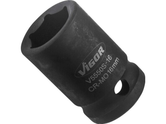 Vigor V5550s-16, Stikkontakt, 1/2", Metrisk, 1 Hoder, 16 Mm, Matt Vigor V5550s-16, Stikkontakt, 1/2", Metrisk, 1 Hoder, 16 Mm, Matt