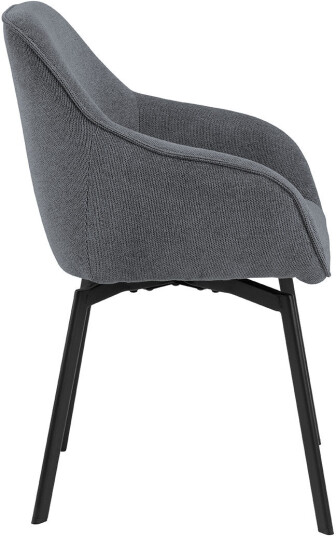 Clara spisestuestoler med armlene stoff grå. Clara spisestuestoler med armlene stoff grå.