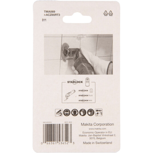 Makita 85mm Segmentsagblad for Fibersement og Gips, K30 Grovkorn Makita 85mm Segmentsagblad for Fibersement og Gips, K30 Grovkorn