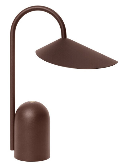 Ferm Living Arum Portable Bordlampe IP44 Mørk Chocolate Ferm Living Arum Portable Bordlampe IP44 Mørk Chocolate