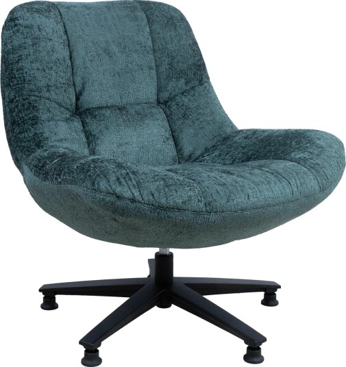 Lenestol HOME4YOU Kendra 150x40xh80 cm, svart - grønn