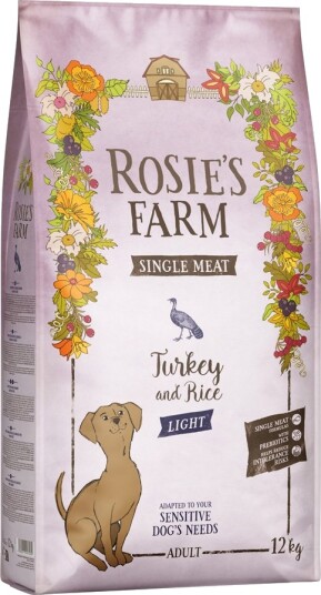 Rosie's Farm Single Meat Light Tørrfôr Kalkun & Ris 12kg Rosie's Farm Single Meat Light Tørrfôr Kalkun & Ris 12kg
