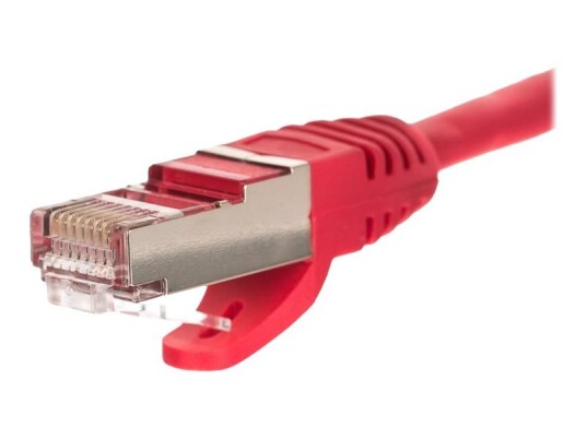 Netrack Koblingskabel Rj-45 Hann Til Rj-45 Hann 50 Cm S/Ftp Cat 5E Formstøpt Uten Hindringer Rød