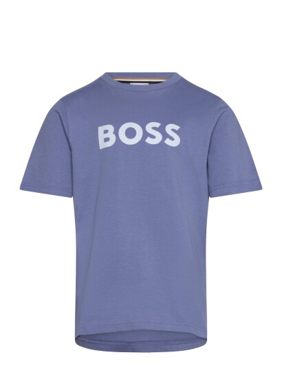 BOSS Short Sleeves Tee Shirt Purple 150 BOSS Short Sleeves Tee Shirt Purple 150