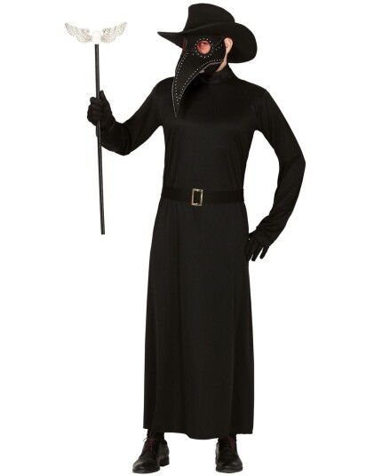 Plague Doctor Kostyme med Maske og Hatt Onesize