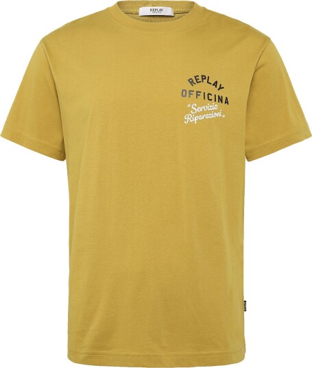 Replay T Shirt Regular   Yellow   XL