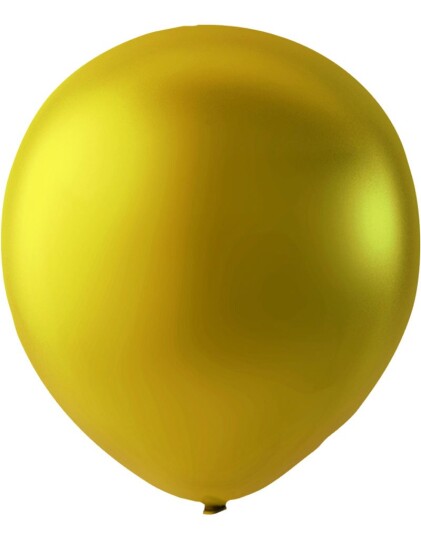 Partydeco 50 stk 30 cm Gullfarget Metallisk Ballonger