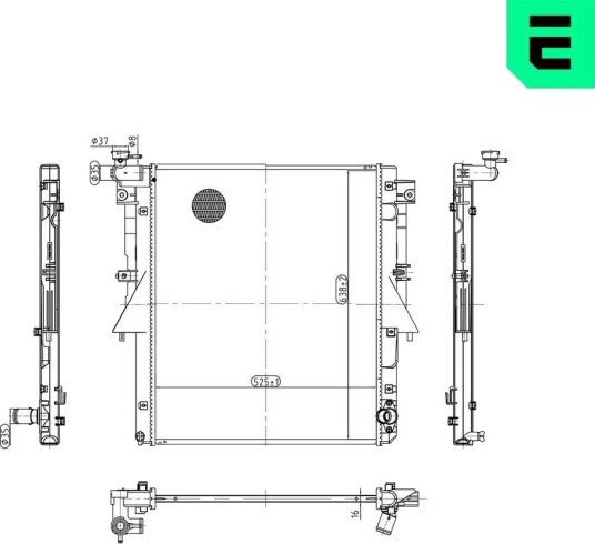 ERA 673417 Radiator motorkjøling