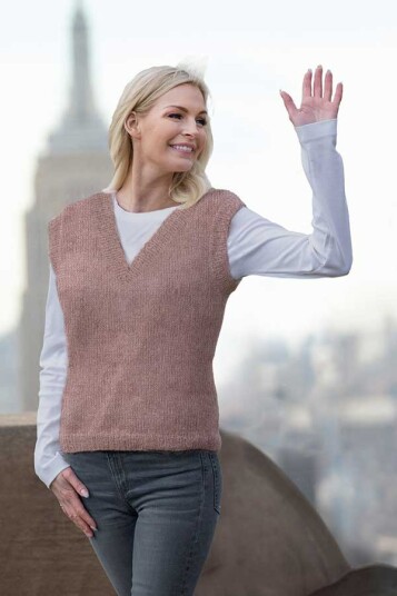 Viking Garn 2025 2 Clara Vest Brunrosa