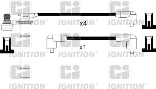 Tennplugg kabelsett QUINTON HAZELL XC1050