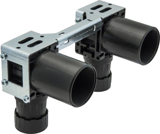 Uponor M7A dobbelt koblingsboks 15x½" for innmuring, stål