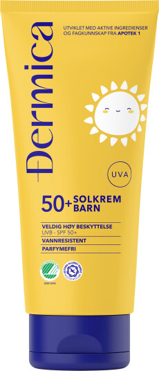 Dermica solkrem til barn SPF50+ 200 ml