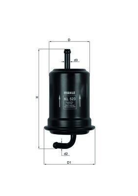 Drivstoffilter MAHLE ORIGINAL KL 523