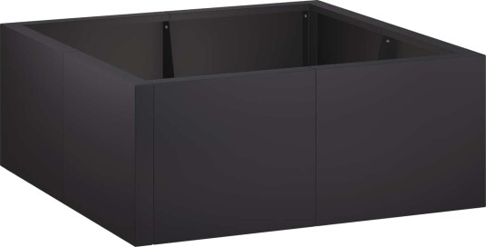 vidaXL Støttemur 4 stk. 100 x 100 x 30 cm Stål Svart