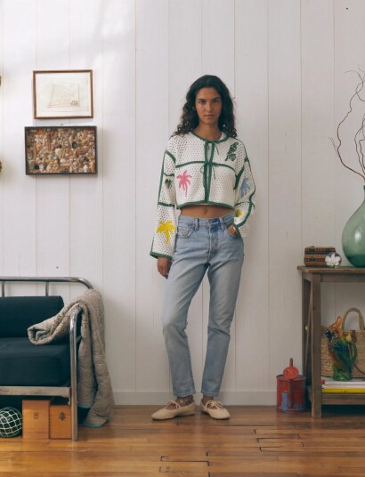 Maison Labiche Cesbron Parrot Palm White XS/S Maison Labiche Cesbron Parrot Palm White XS/S