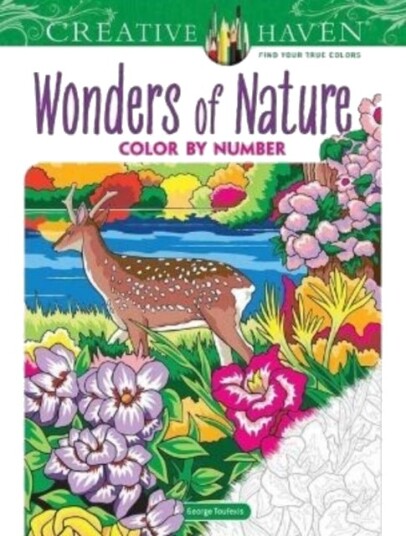 Creative Haven Wonders of Nature Color by Number Creative Haven Wonders of Nature Color by Number