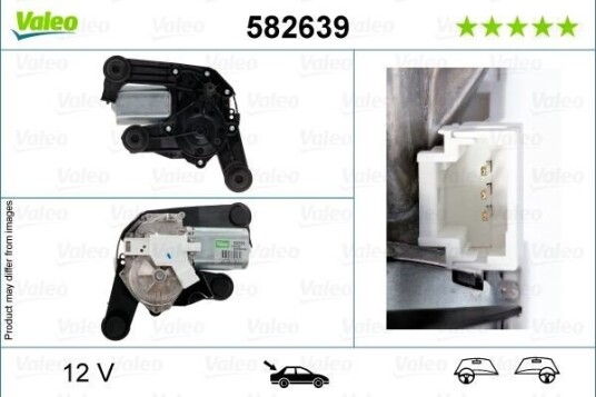 VALEO 582639 Vindusviskermotor VALEO 582639 Vindusviskermotor