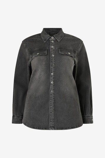 Zhenzi Denimskjorte Zh suna 1076 L/S Grå
