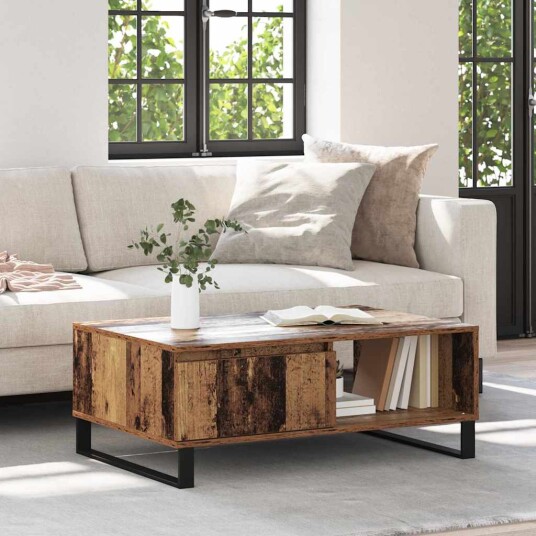 Kaffebord Gamle tre 90 x 60 x 35 cm Konstruert tre