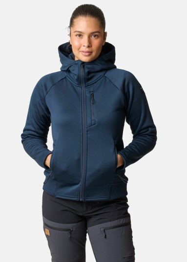 Swedemount Lofoten Tech Stretch Hood W Dk. Navy 46 Fleecetrøyer