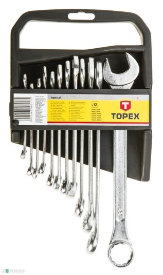 Topex Kombinøkkelsett 6-22mm 12 Deler Håndverktøy Topex Kombinøkkelsett 6-22mm 12 Deler Håndverktøy