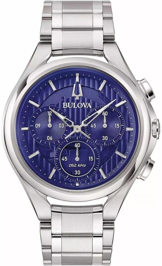 Bulova Herreklokke 96A302 Curv Blå/Stål Ø45 mm Bulova Herreklokke 96A302 Curv Blå/Stål Ø45 mm