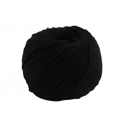 DMC Natura Medium Garn Unicolor 02 Svart
