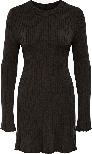 Only Kjole onlMichella LS O neck Dress Knt Brun