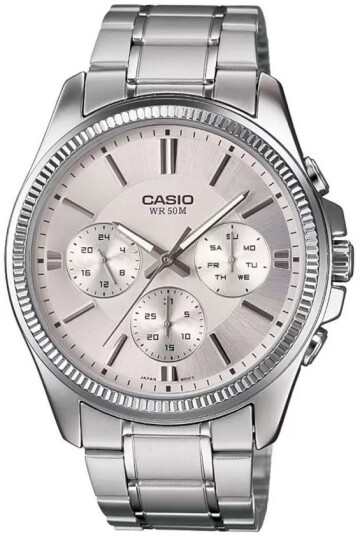 Casio Herreklokke MTP 1375D 7AVDF Classic Sølvfarget/Stål Ø42 mm Casio Herreklokke MTP 1375D 7AVDF Classic Sølvfarget/Stål Ø42 mm