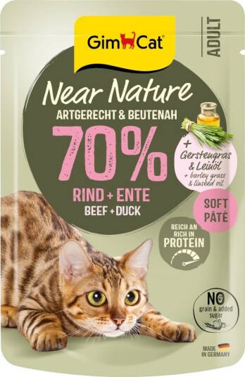 Gimcat våtfôr Near Nature & And Oksekjøtt 16 x 85 g