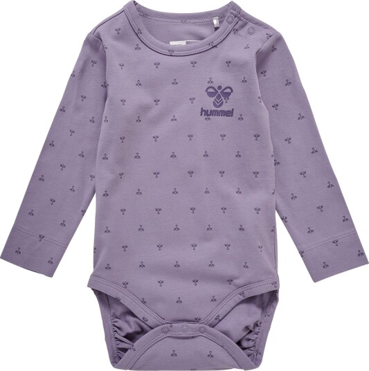 Hummel Body I/e hmlBeesy Lavender Grå 74 Langermet Body Lilla