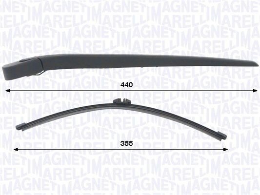 Viskerarmsett vindusspyling MAGNETI MARELLI 000723180451