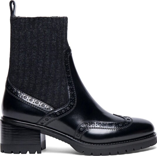 Santoni, Dame, Sko, Svart, 41 1/2 EU,