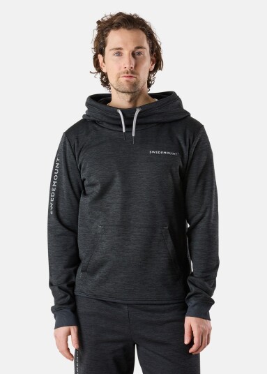 Swedemount Training Logo Hood Ii Charcoal Melange/Charcoal Mela 2xl Hoodies