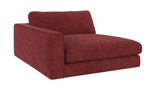 Rowico Home Duncan 1,5 seters sjeselong V Rød Anna 8 129 x 150 x 78 cm Rød