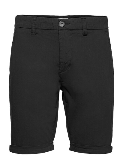 Knowledge Cotton Apparel Regular Chino Poplin Shorts - Gots/ - Black - 32