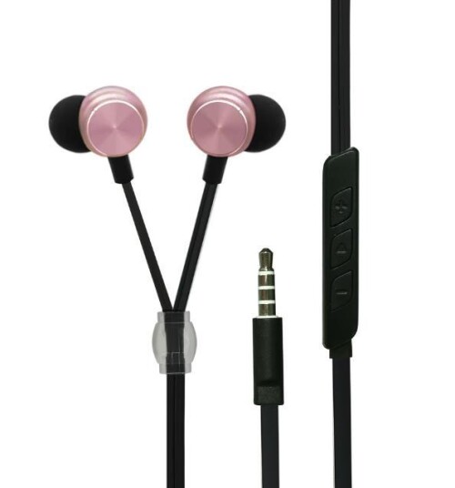 2GO In-Ear Stereo-Headset "Luxury" - rosé Zipper-Style