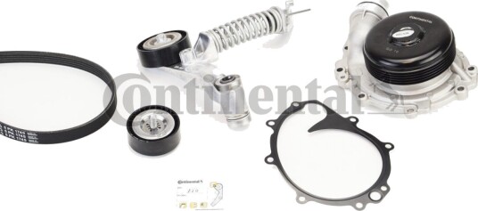 Kileremsett med vannpumpe CONTITECH 5PK1745WP1 Kileremsett med vannpumpe CONTITECH 5PK1745WP1