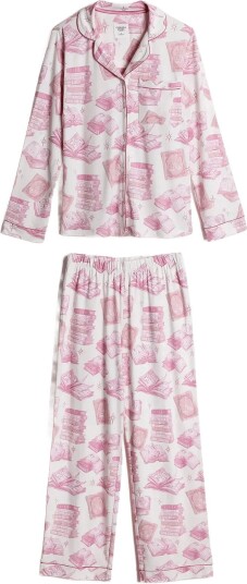 Chelsea Peers Book Print Long Pyjama Set OFF WHITE 38 Chelsea Peers Book Print Long Pyjama Set OFF WHITE 38
