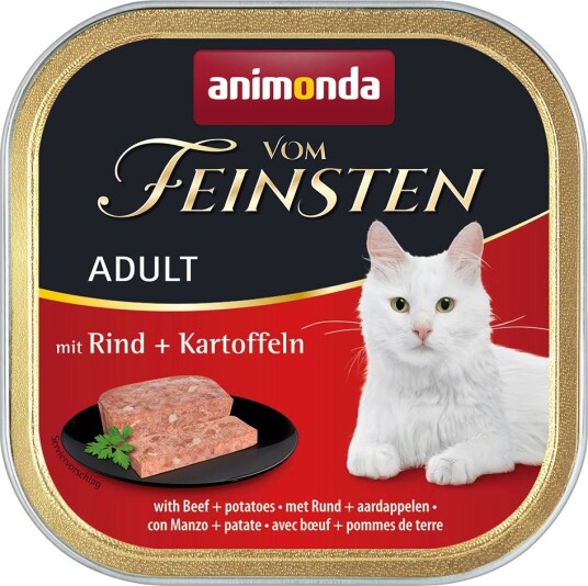 Animonda Vom Feinsten Våtfôr Adult & Poteter Storfe 32 X 100 G