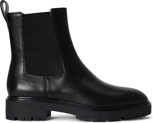 Lauren Ralph Lauren Allyson Calfskin Bootie Black 36