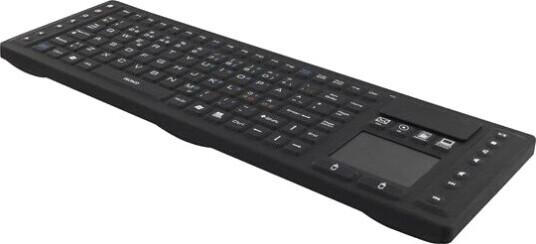 Deltaco Trådløst Tastatur med Touchpad og Vannbestandig Silikon Nordisk Svart Deltaco Trådløst Tastatur med Touchpad og Vannbestandig Silikon Nordisk Svart