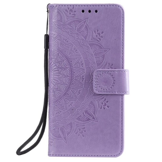 INCOVER Huawei Honor 9X Lite PU Skinndeksel m. Lommebok Mandala Mønster Lilla