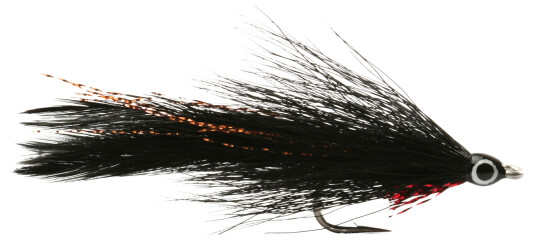 Guideline Leftys Deciever, streamer fluefiske 4 BLACK Guideline Leftys Deciever, streamer fluefiske 4 BLACK